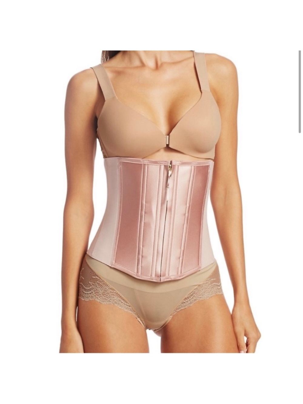 SPANX Rose Blush Satin Waist Cincher
